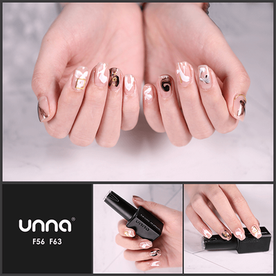Geruchloser, cremefarbener Nagellack für kurze Nägel